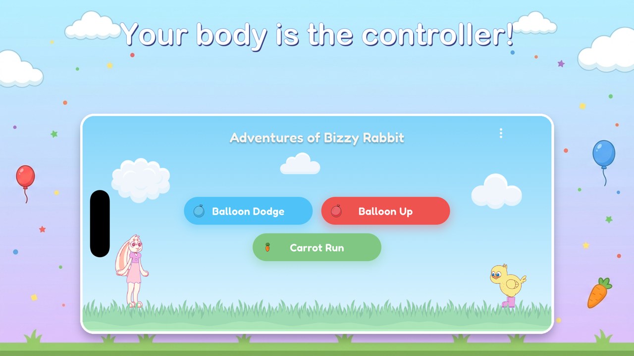Bizzy Rabbit game menu